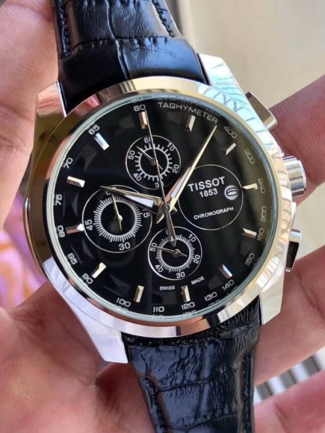 Tissot Chronograph Black Rose Gold